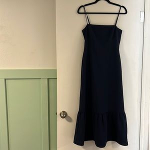 Navy blue bridesmaid dress - new condition - worn once.
